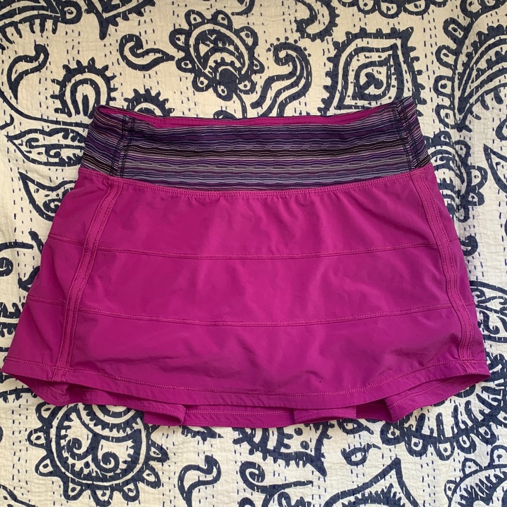 LULULEMON purple tennis skirt (pace rival skirt)